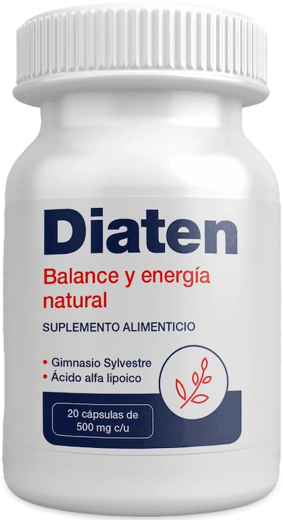 Frasco de Diaten para balance natural de glucosa y energía sostenida