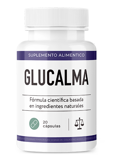 Frasco de Glucalma con gymnema, cromo y vinagre fermentado