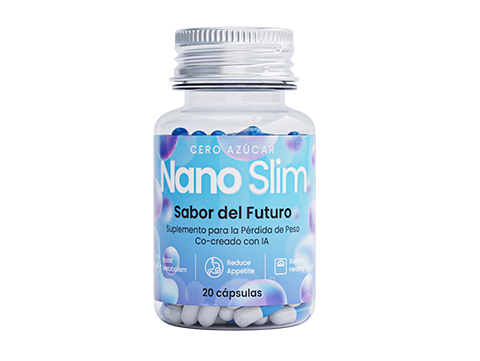 Frasco de Nano Slim, fórmula cetogénica con BHB y MCT