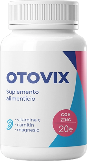 Frasco de Otovix con ginkgo biloba, B12 y magnesio para apoyo auditivo