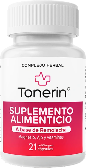 Frasco de Tonerin con remolacha, ajo añejado y L-arginina