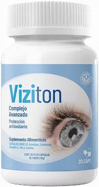 Frasco de Viziton con arándano azul, zinc y luteína para visión nocturna